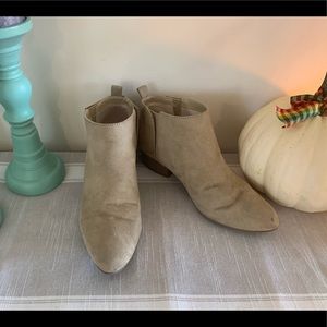 Tan booties